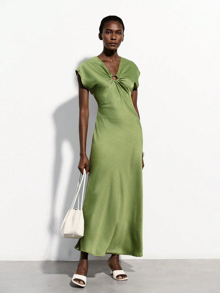Rochie maxi SHEIN, verde