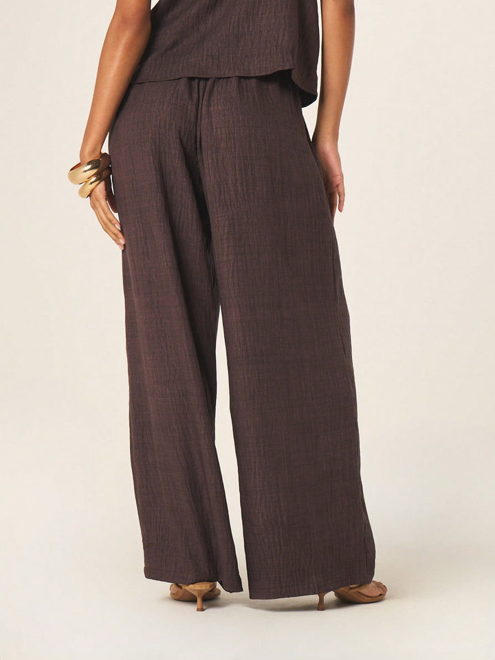 Pantaloni SHEIN, maro