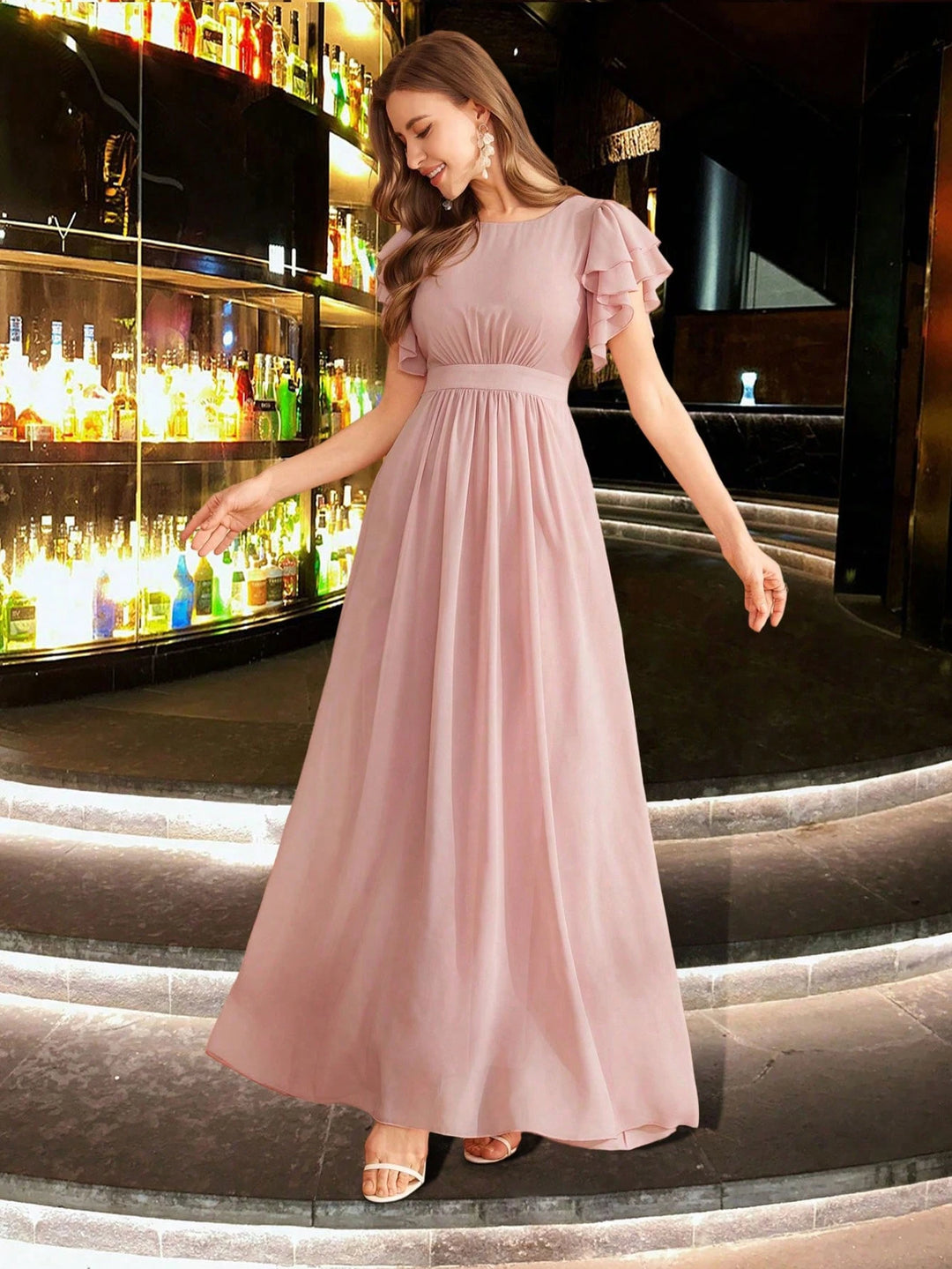 Rochie de ocazie SHEIN, roz