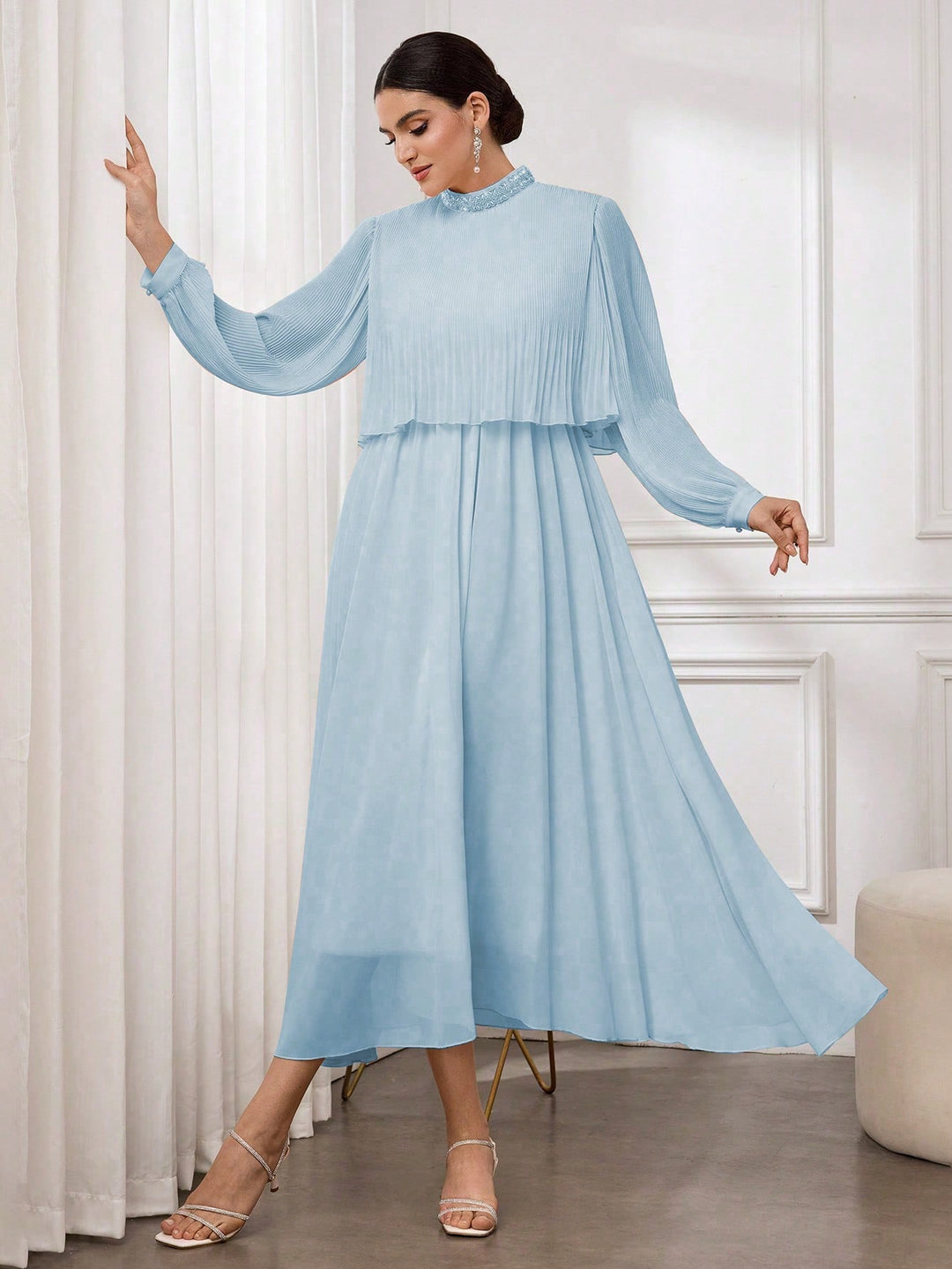 Rochie scurtă SHEIN, albastru