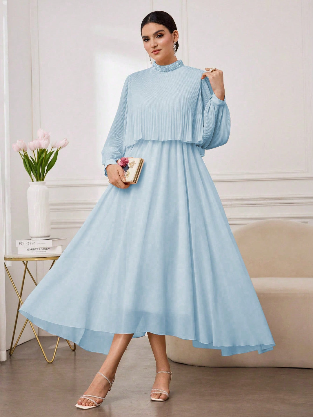 Rochie scurtă SHEIN, albastru