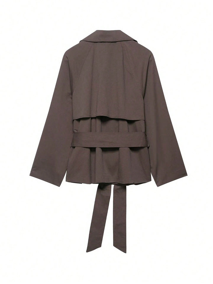 SHEIN télikabát, khaki