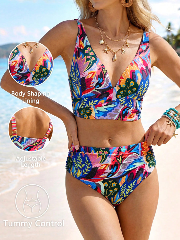 Set bikini SHEIN, roz