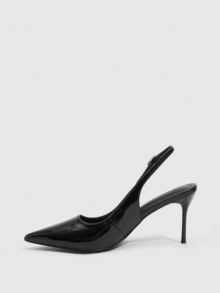 Pantofi cu toc SHEIN, negru