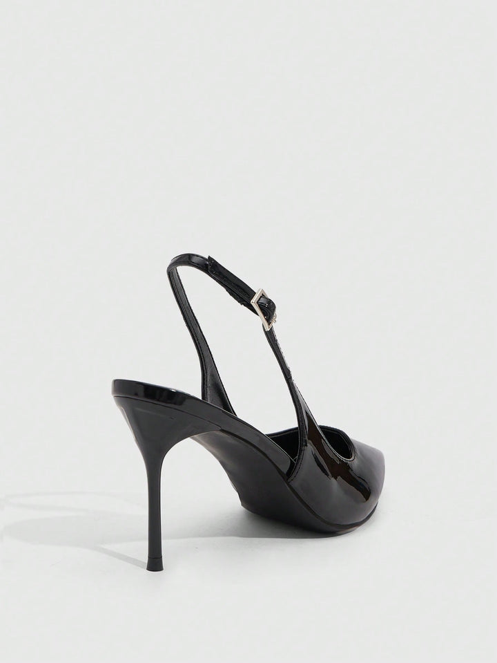 Pantofi cu toc SHEIN, negru