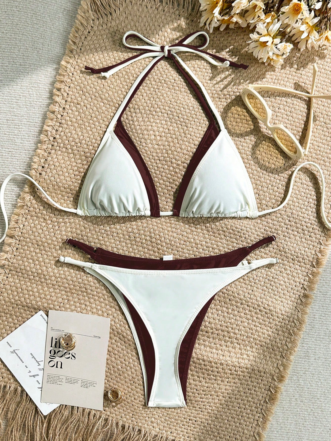 Set bikini SHEIN, bej