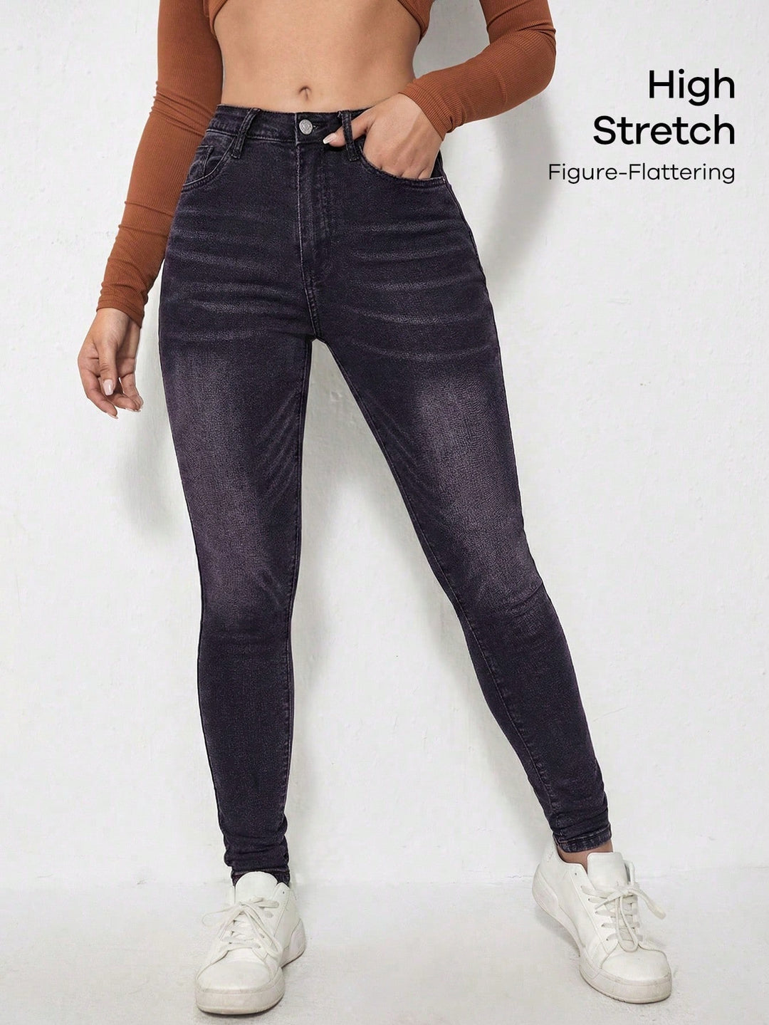 Jeans SHEIN, negru