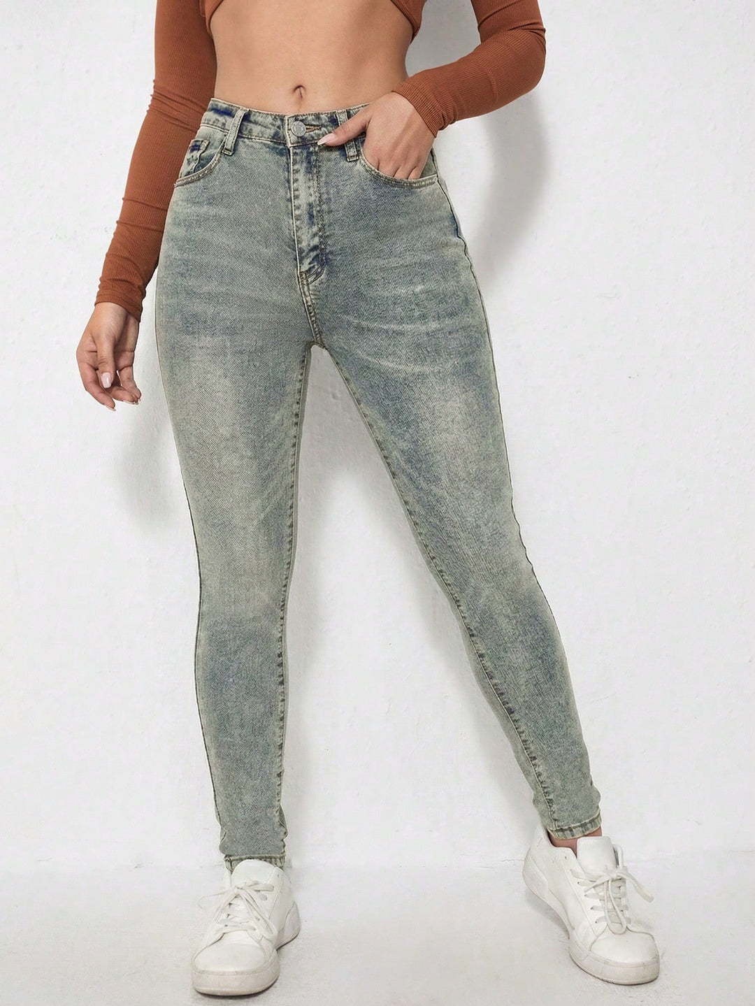 Jeans SHEIN, albastru
