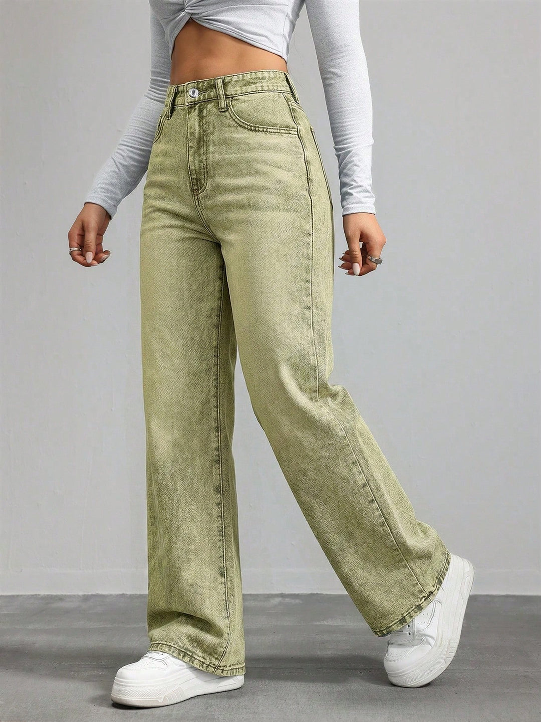 Jeans SHEIN, verde