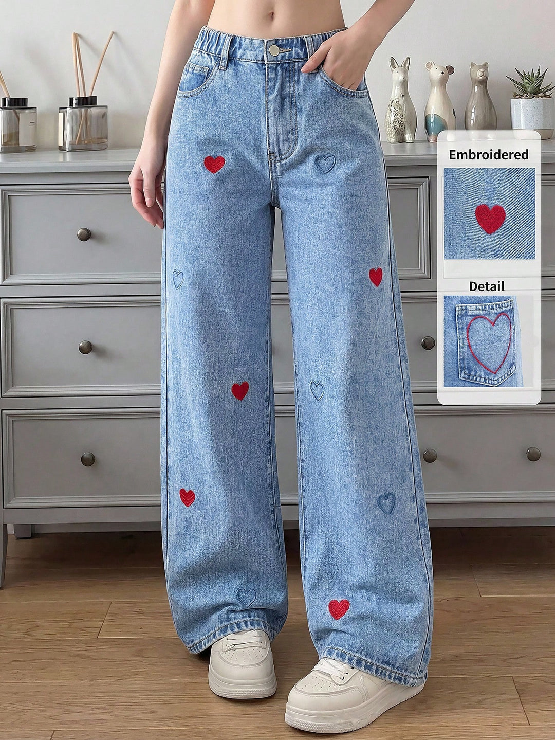 Jeans SHEIN, albastru
