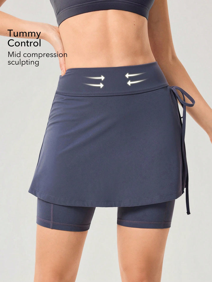 Fustă-pantalon SHEIN, albastru