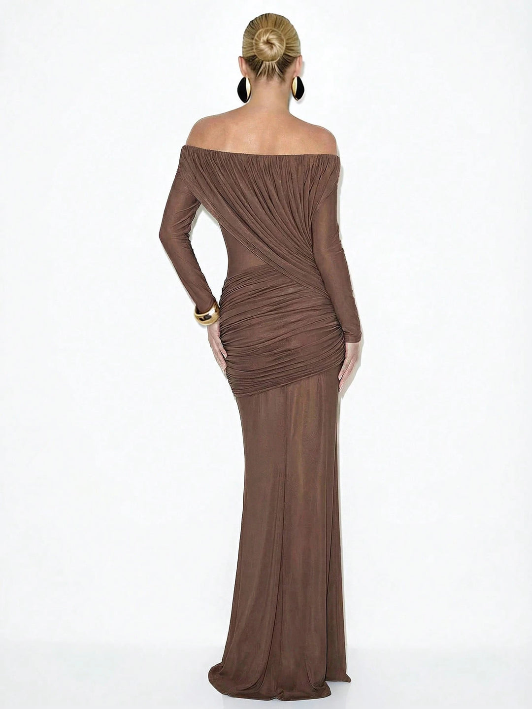 Rochie maxi SHEIN, maro
