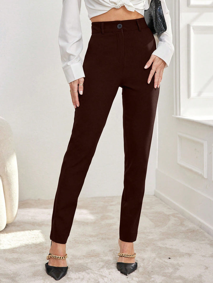 Pantalon SHEIN, maro