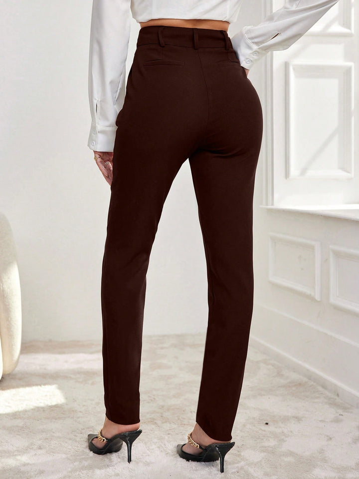 Pantalon SHEIN, maro
