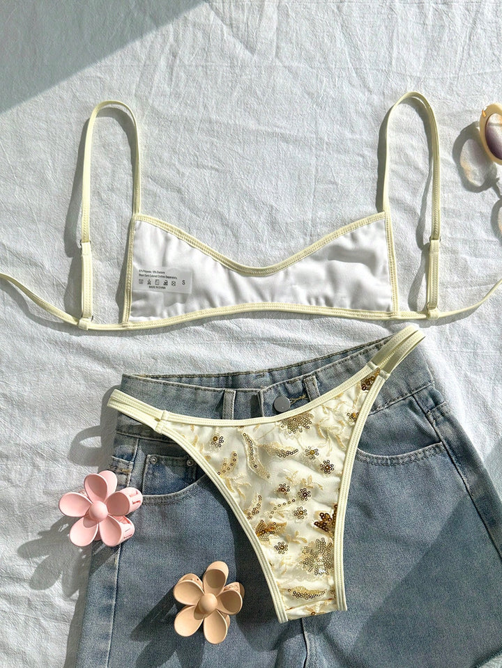 Set bikini SHEIN, bej