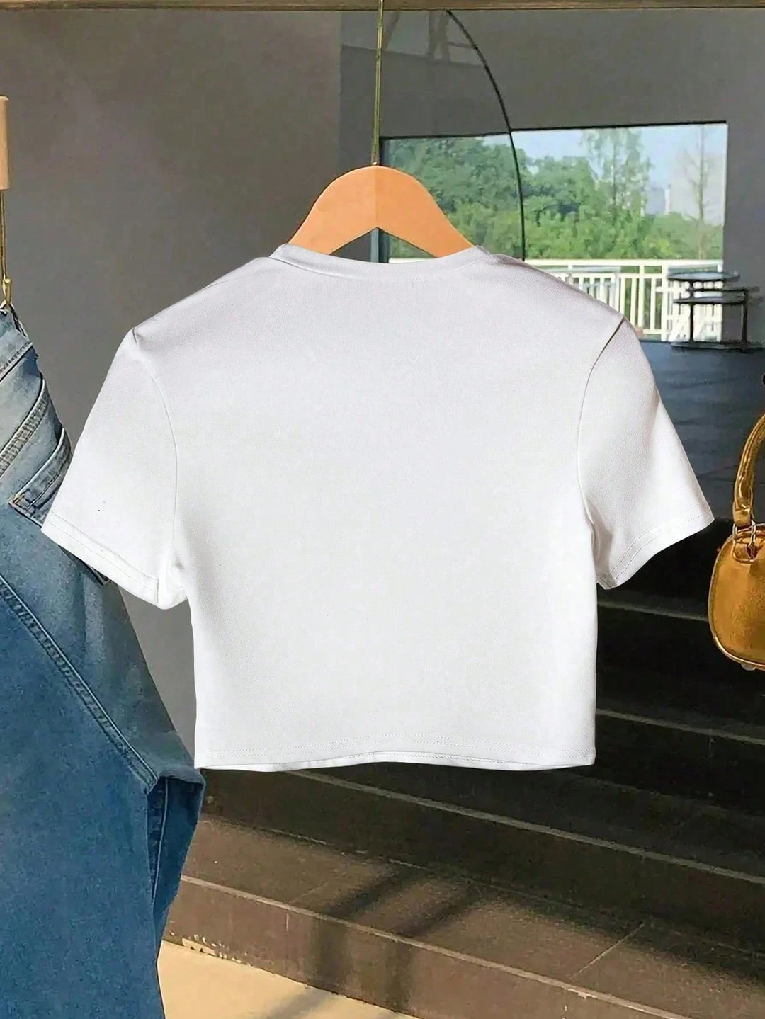 Top SHEIN, alb