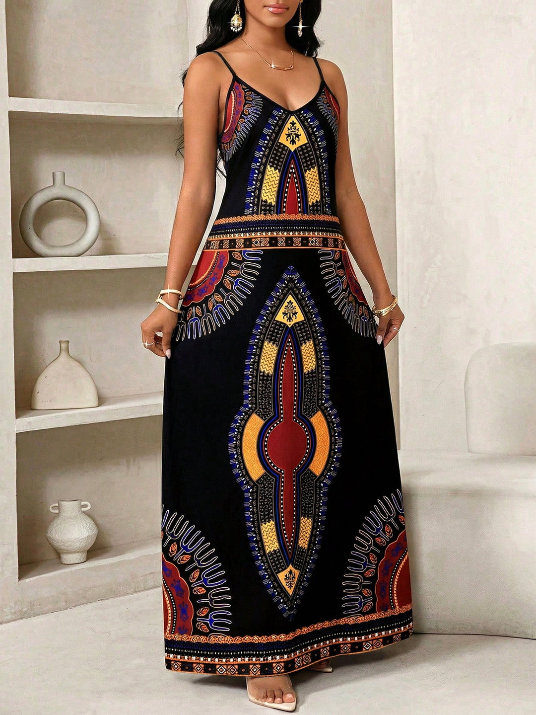 Rochie maxi SHEIN, negru