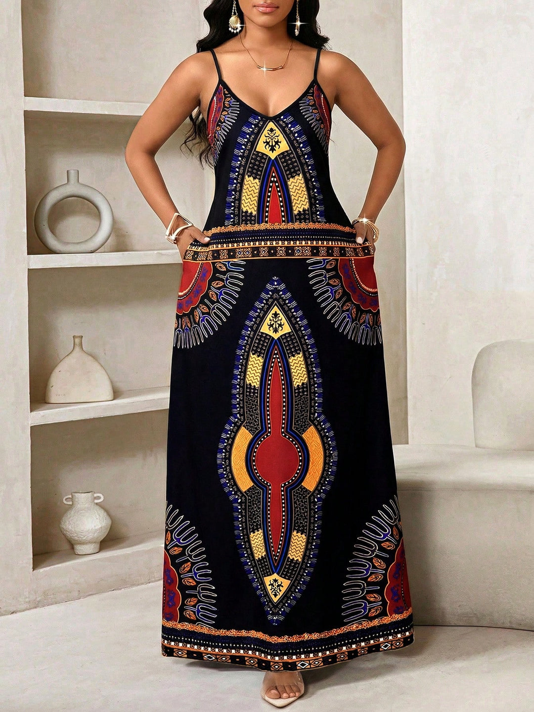 Rochie maxi SHEIN, negru