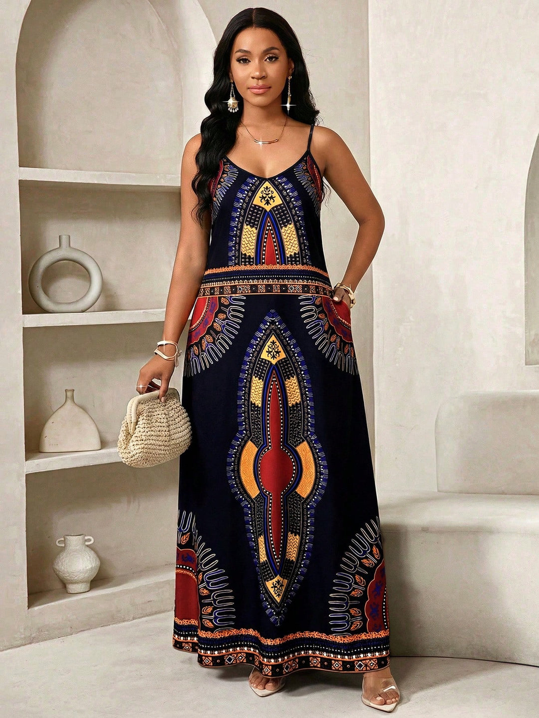 Rochie maxi SHEIN, negru