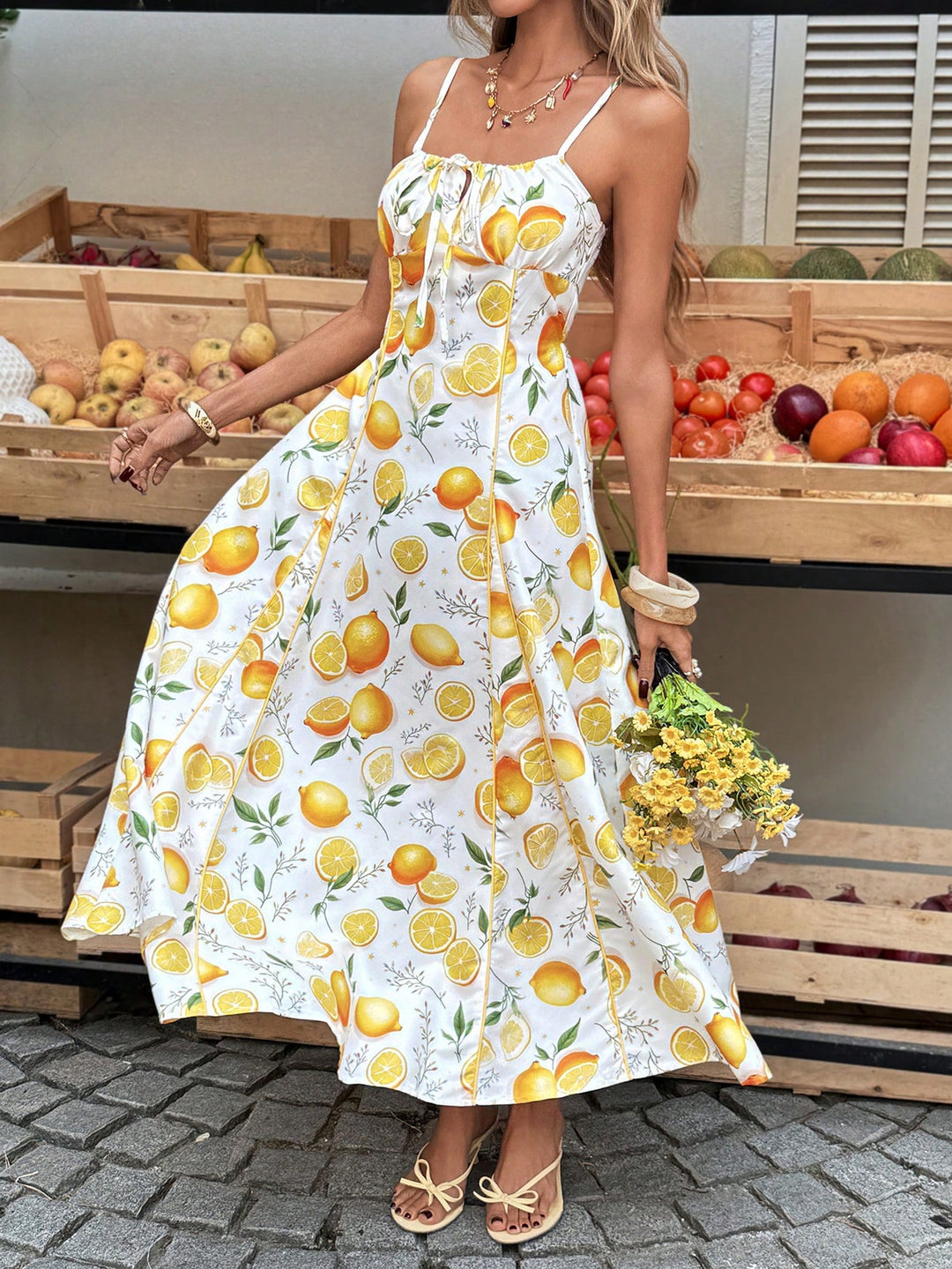 Rochie maxi SHEIN, mix culori