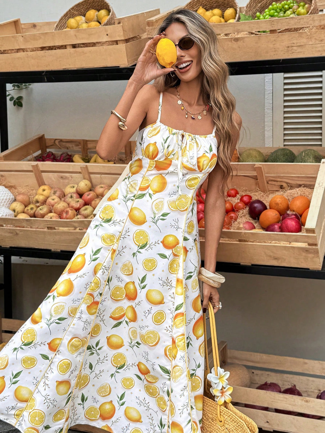 Rochie maxi SHEIN, mix culori