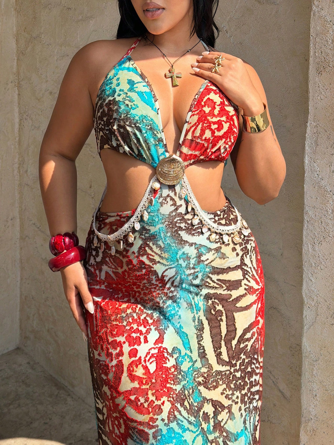 Rochie SHEIN, mix culori