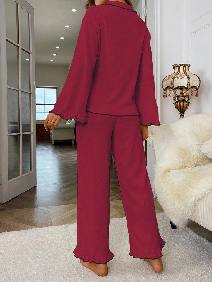 Pijama SHEIN, vișiniu