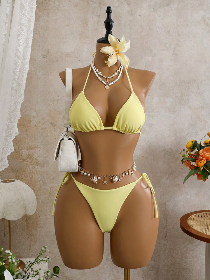 Set bikini SHEIN, galben