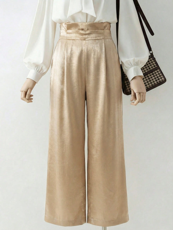 Pantaloni SHEIN, auriu