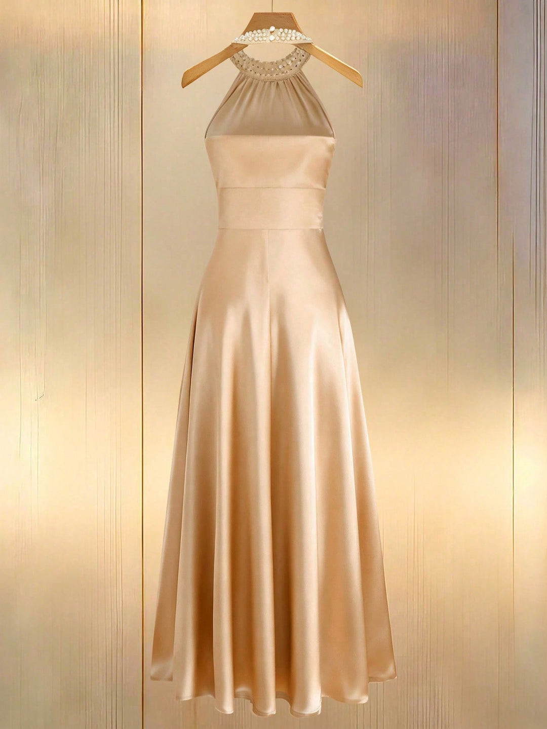 Rochie midi SHEIN, bej
