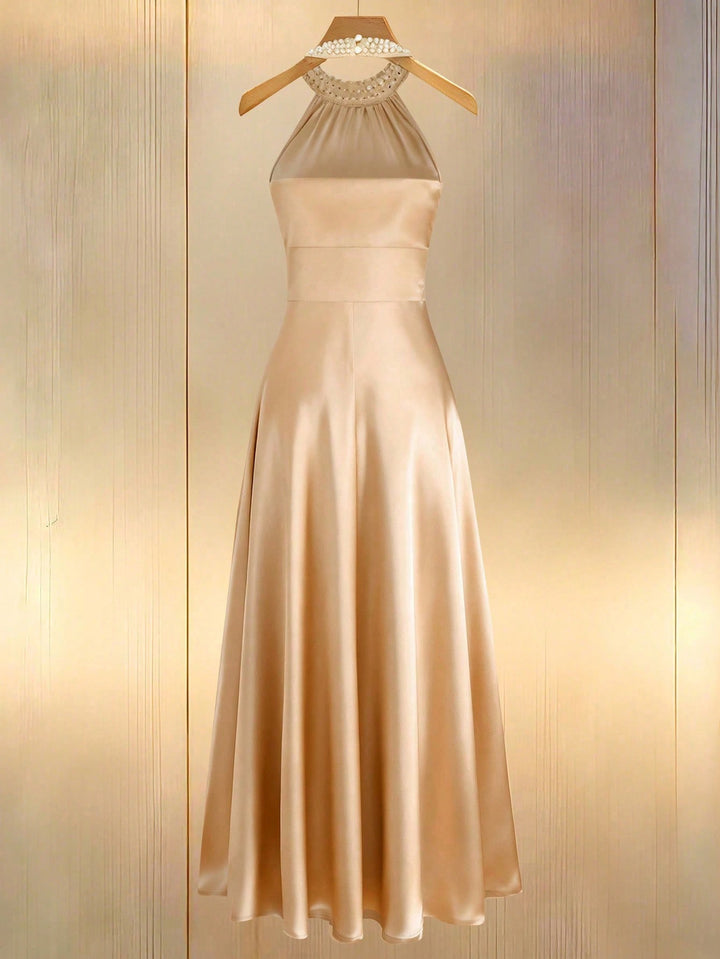 Rochie midi SHEIN, bej