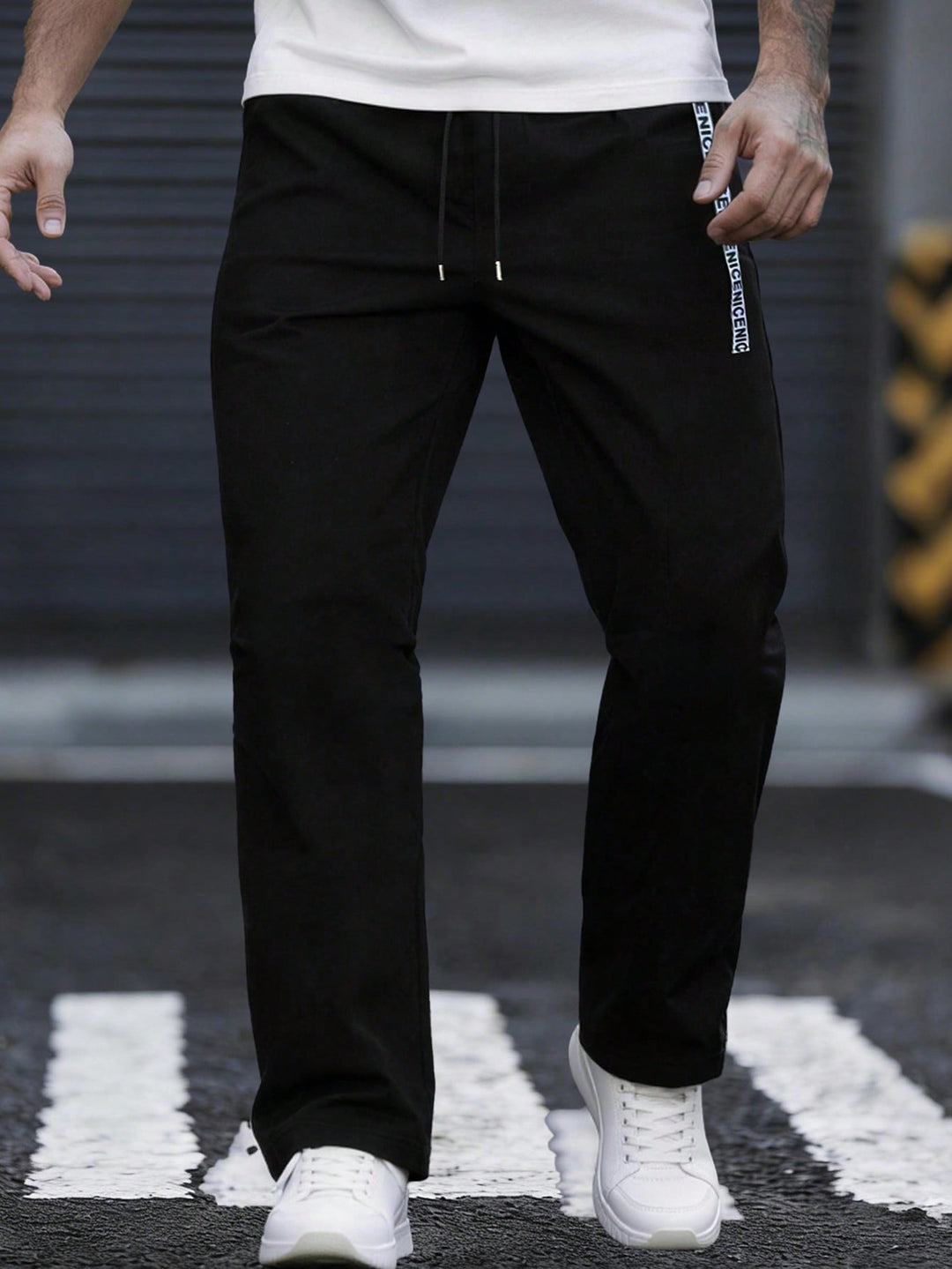 Pantalon SHEIN, negru