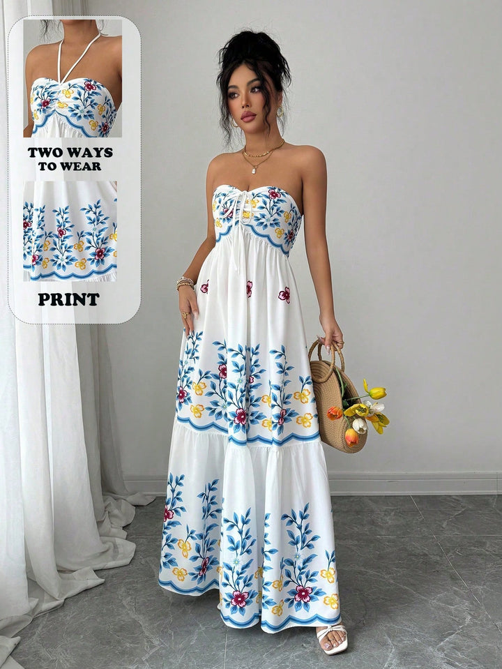 Rochie maxi SHEIN, mix culori