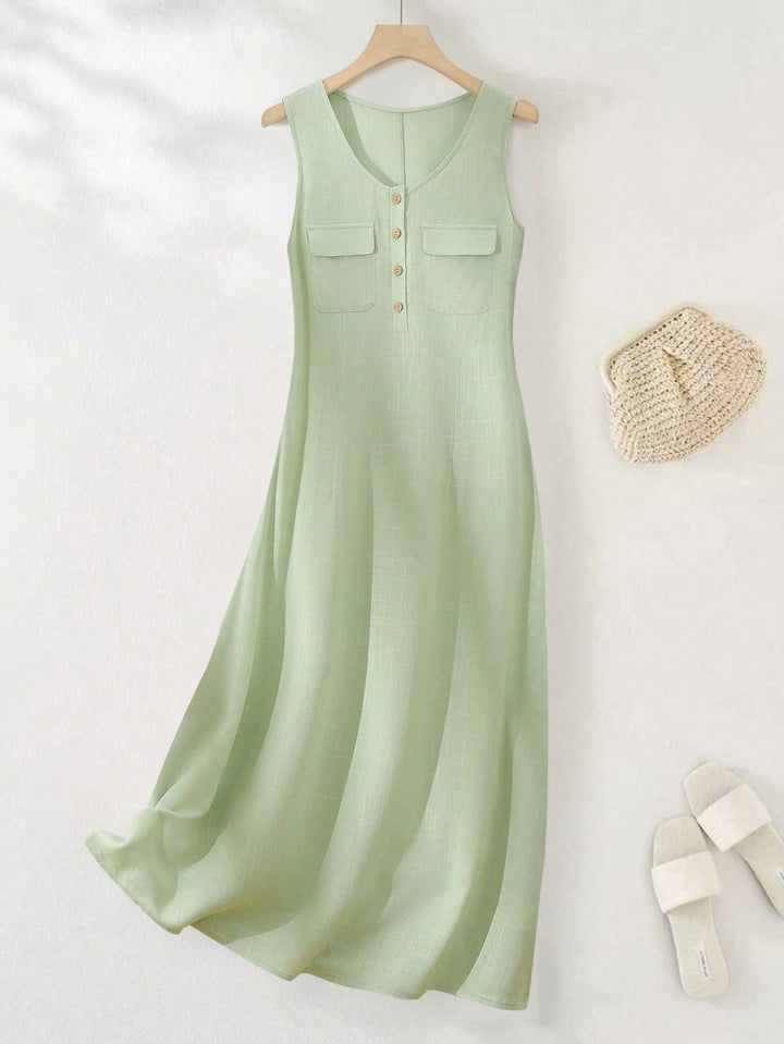 Rochie maxi SHEIN, verde