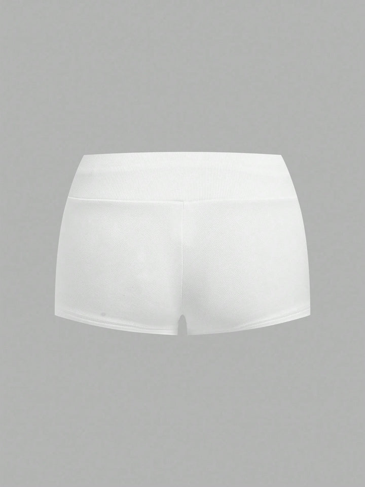 Pantaloni scurți SHEIN, alb