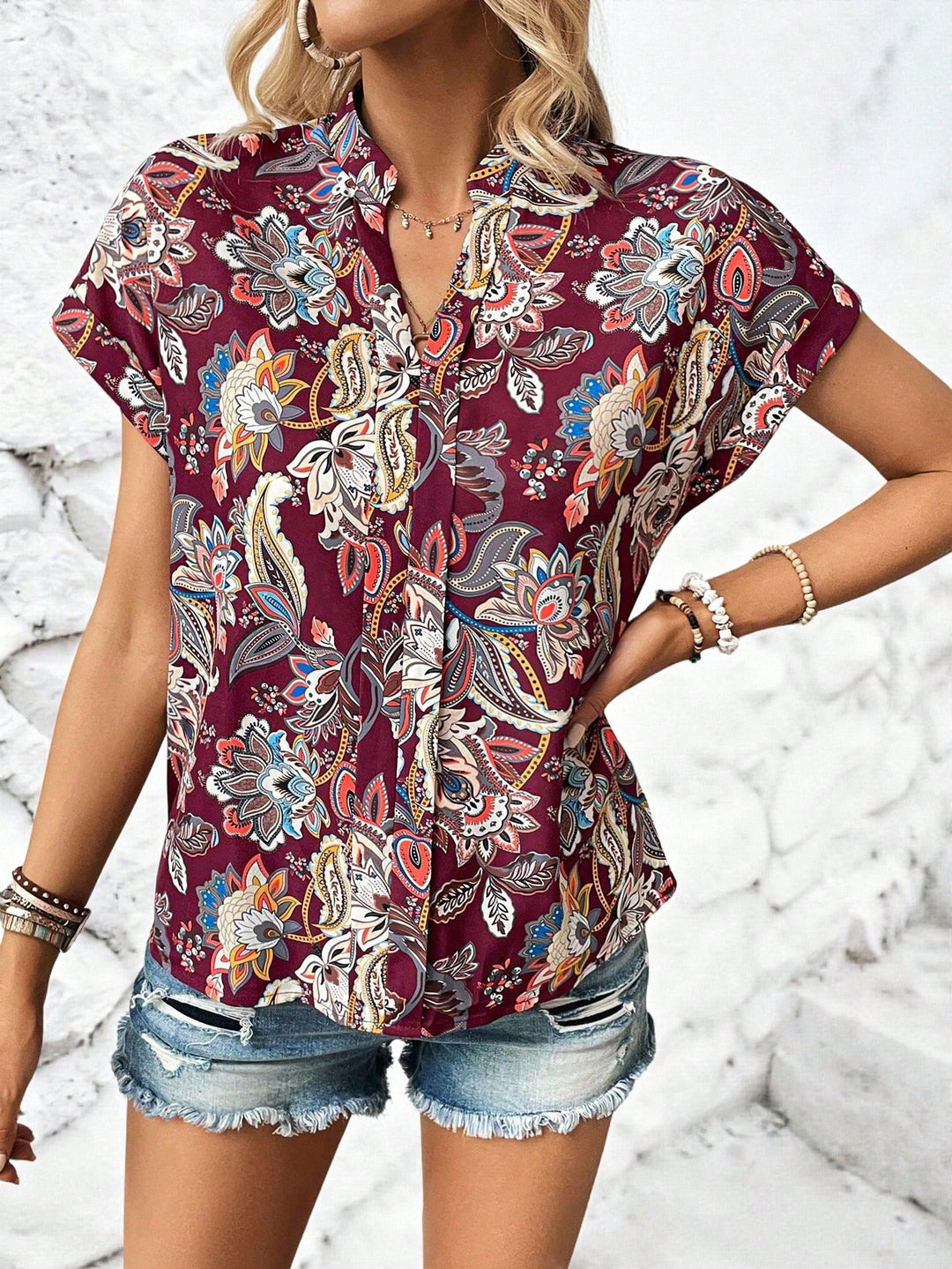 Tricou casual SHEIN, roșu