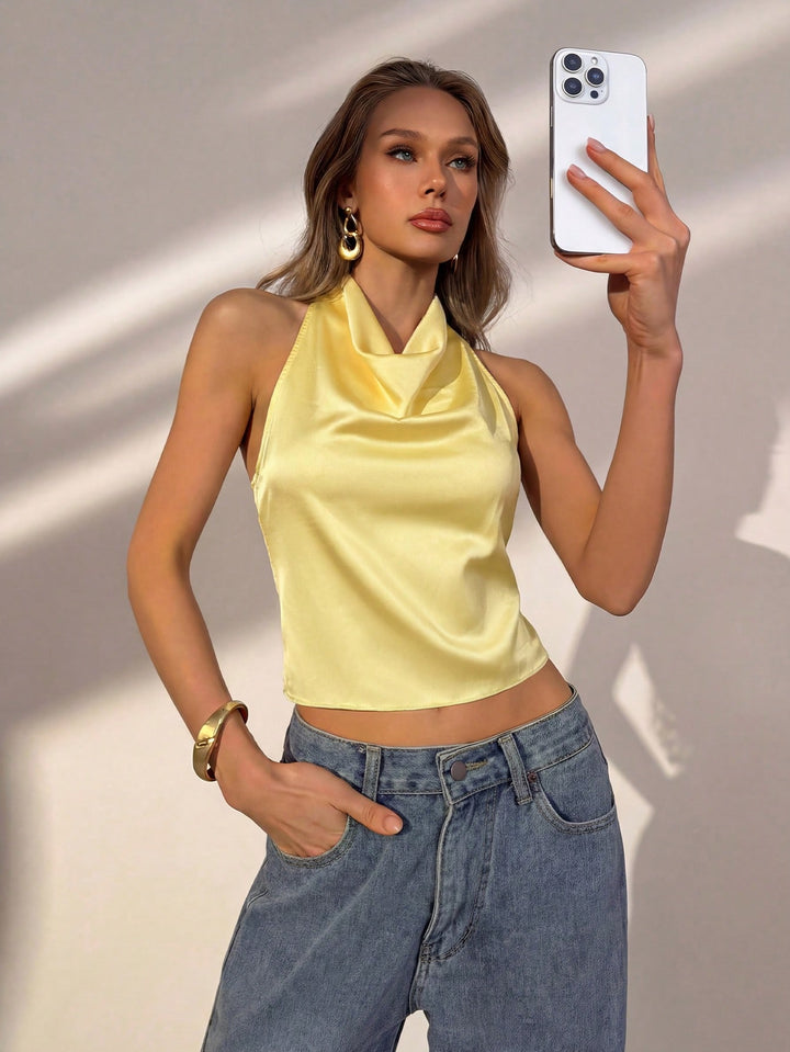 Top SHEIN, galben
