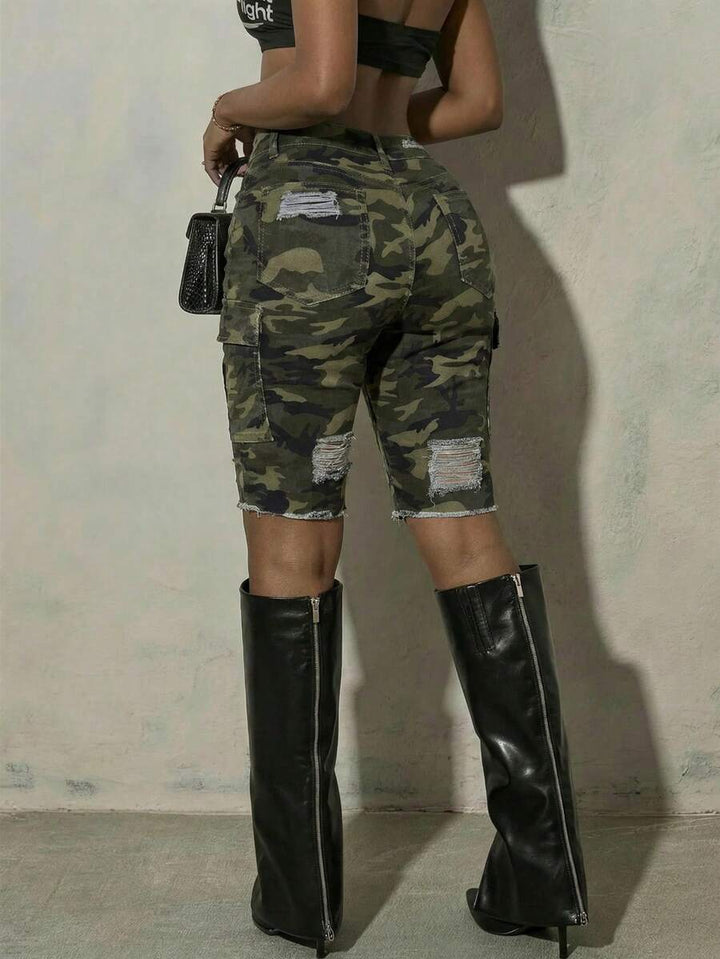 Pantaloni scurți SHEIN, verde