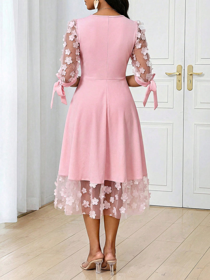 Rochie midi SHEIN, roz