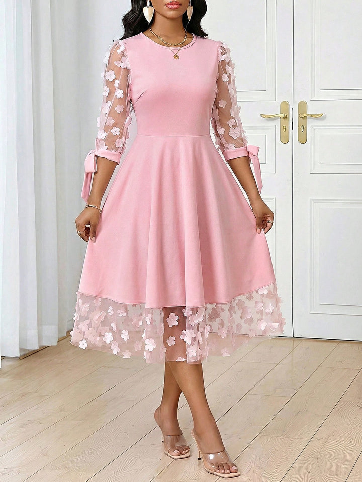 Rochie midi SHEIN, roz