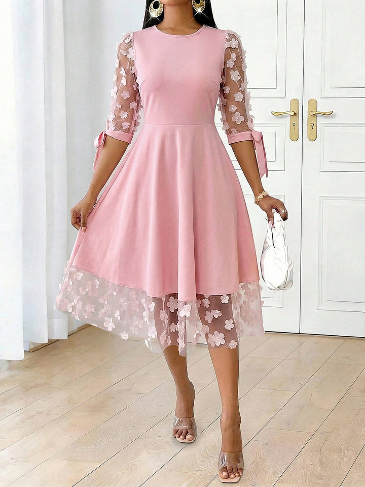 Rochie midi SHEIN, roz