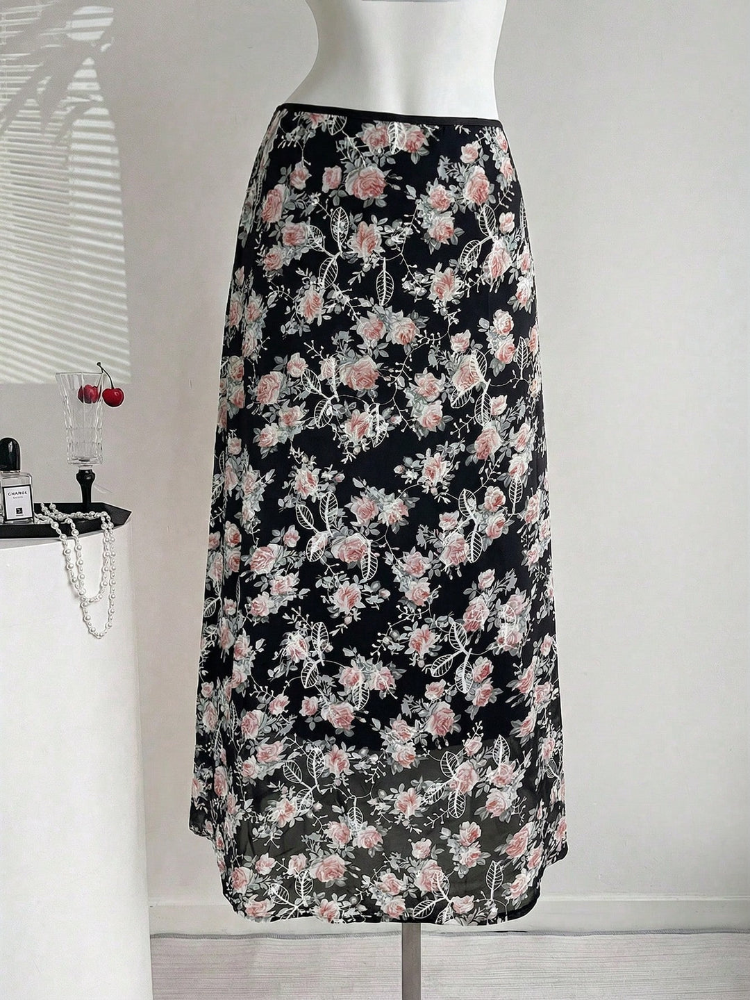 Fustă maxi SHEIN, negru
