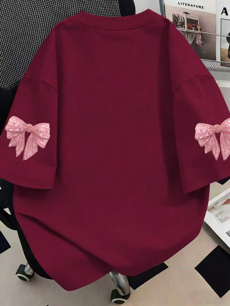 Tricou SHEIN, vișiniu