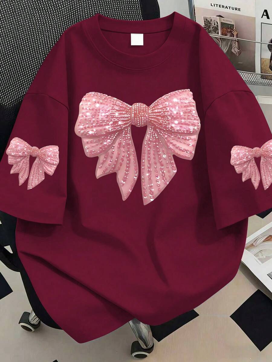 Tricou SHEIN, vișiniu