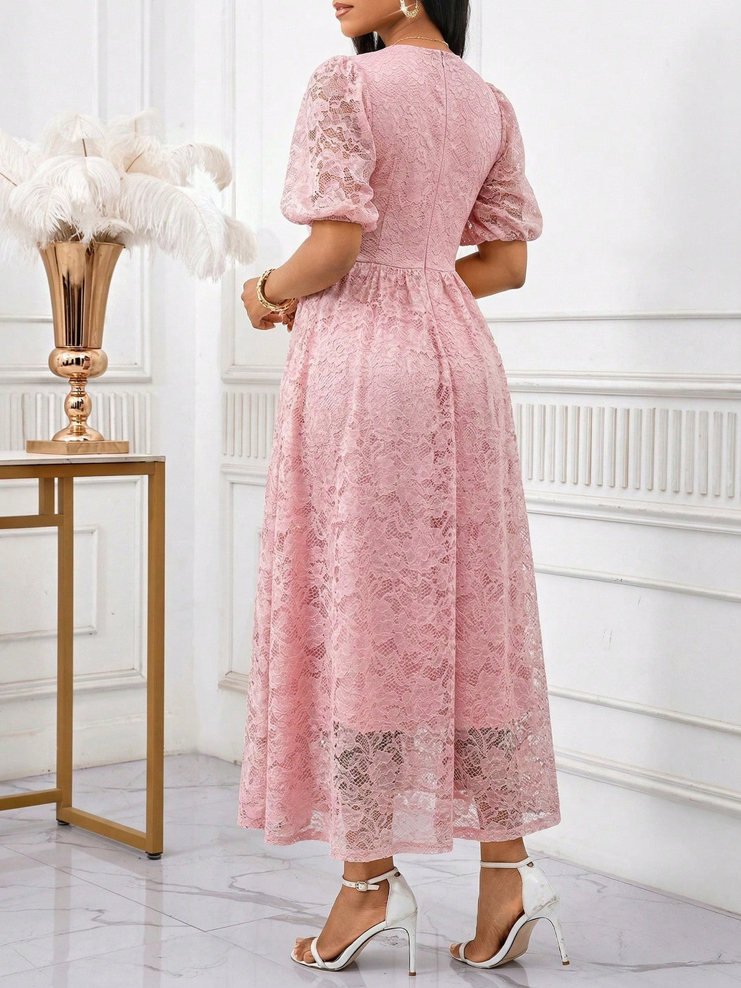 Rochie maxi SHEIN, roz