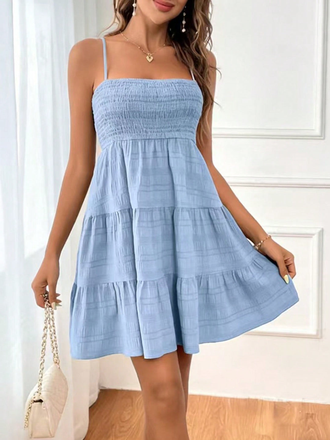 Rochie scurtă SHEIN, albastru