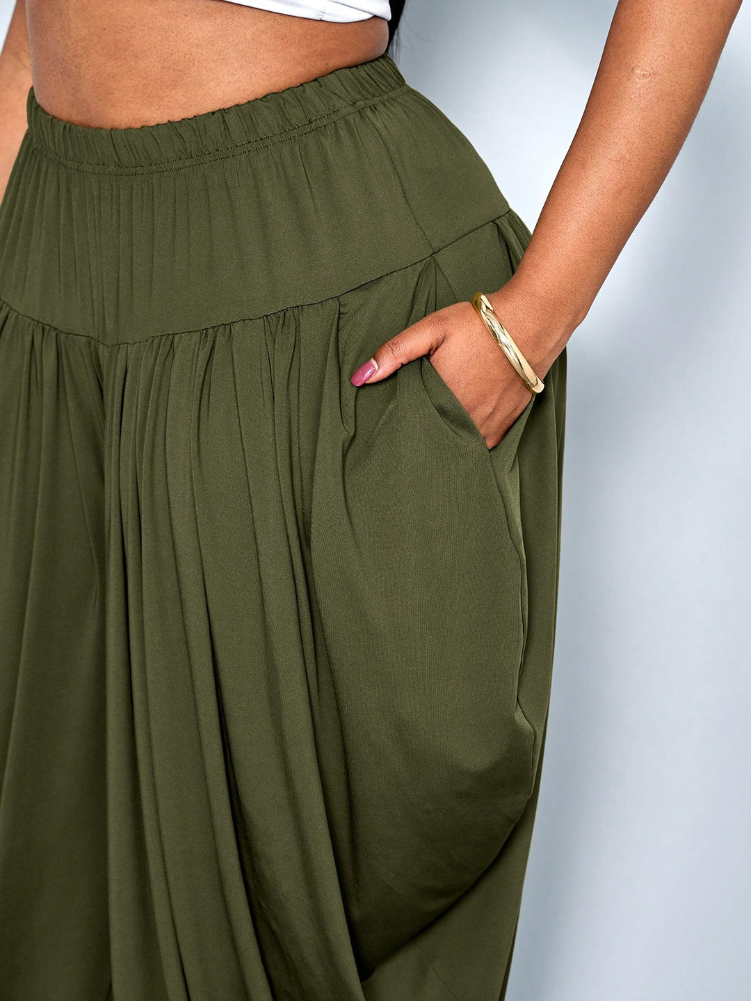 Pantaloni SHEIN, kaki