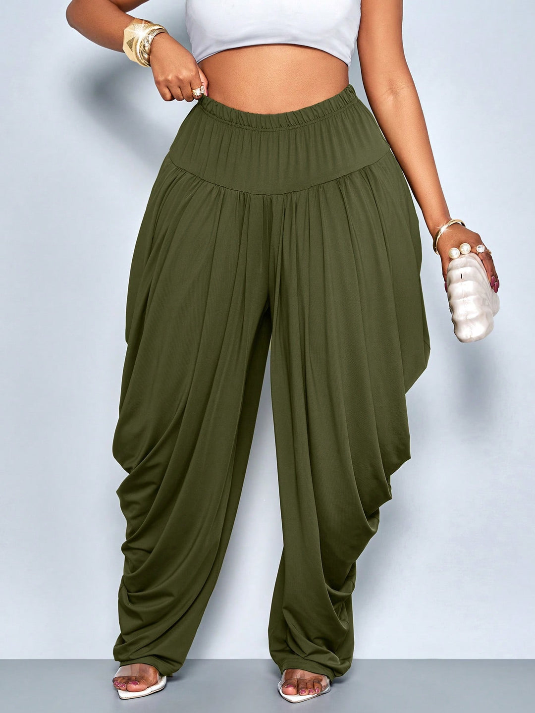 Pantaloni SHEIN, kaki