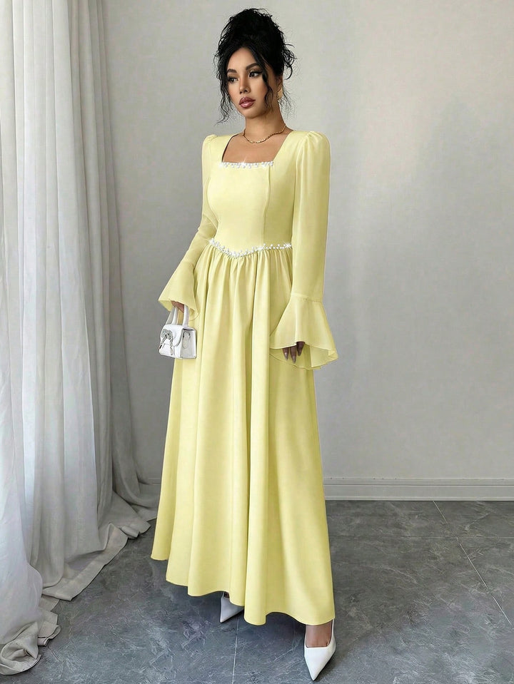 Rochie maxi SHEIN, galben