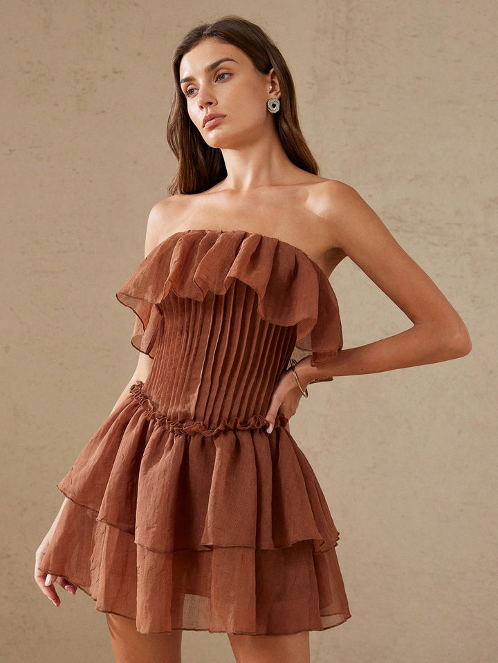 Rochie mini SHEIN, maro